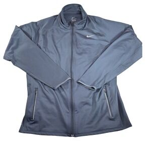 Nike Dri-FIT Full Zip Jacket Gray Athletic Track Jacket Men's‎ XL Perfr